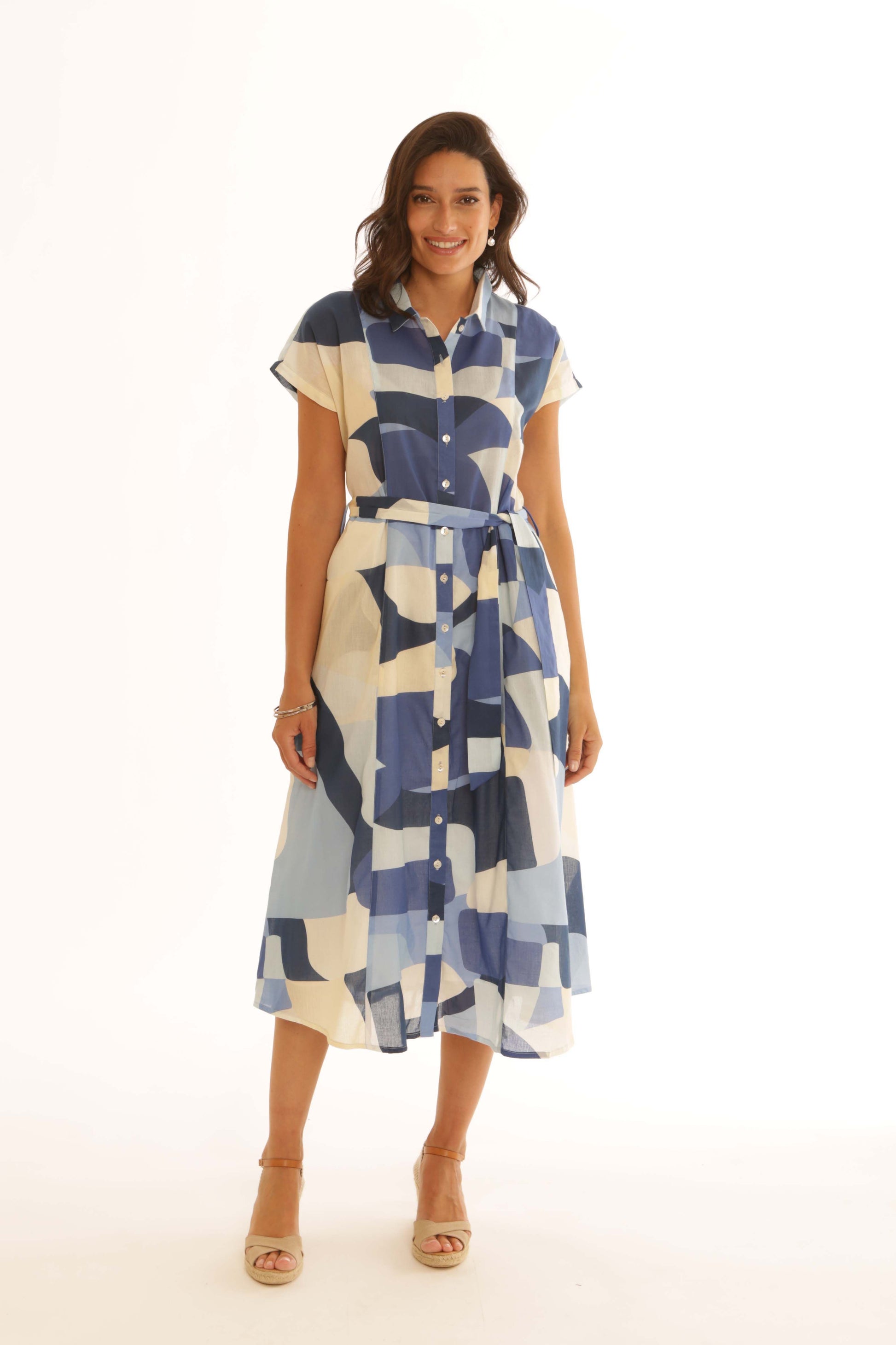 Pomodoro Abstract Midi Dress