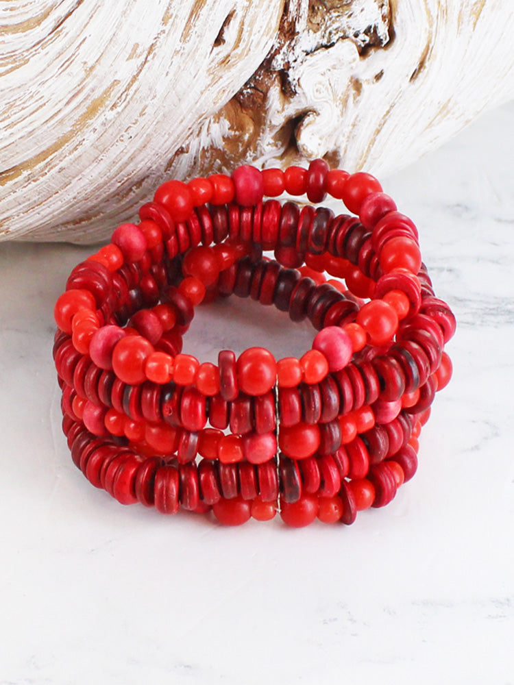Suzie Blue ELASTICATED MULTI-STRAND BRACELET BB6404R