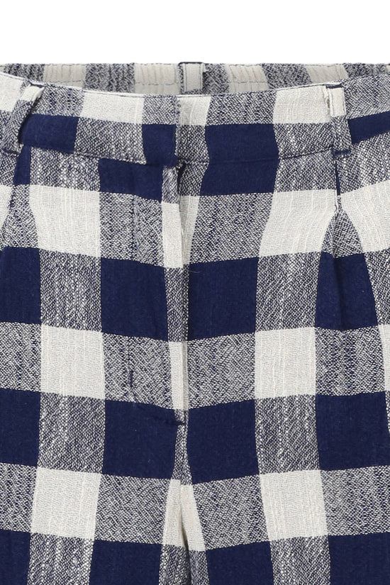 Checked Crop Trousers