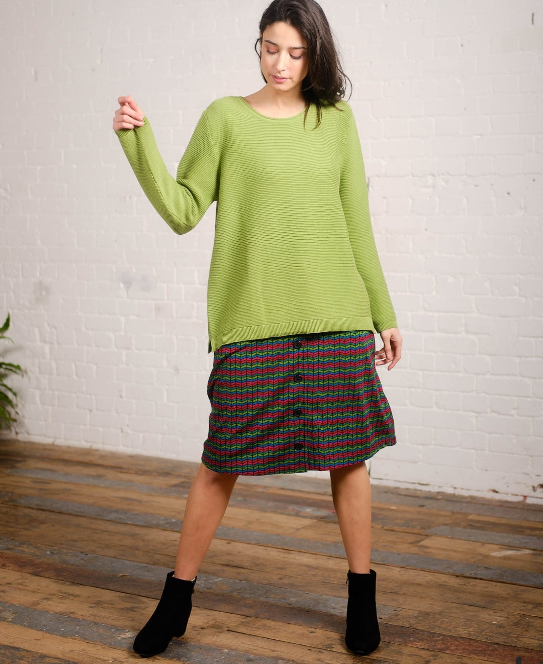 Pretty Vacant Rosa Rib jumper