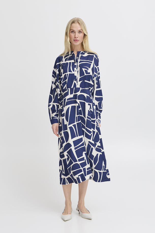 B Young IHAMMA Dress-White finn
