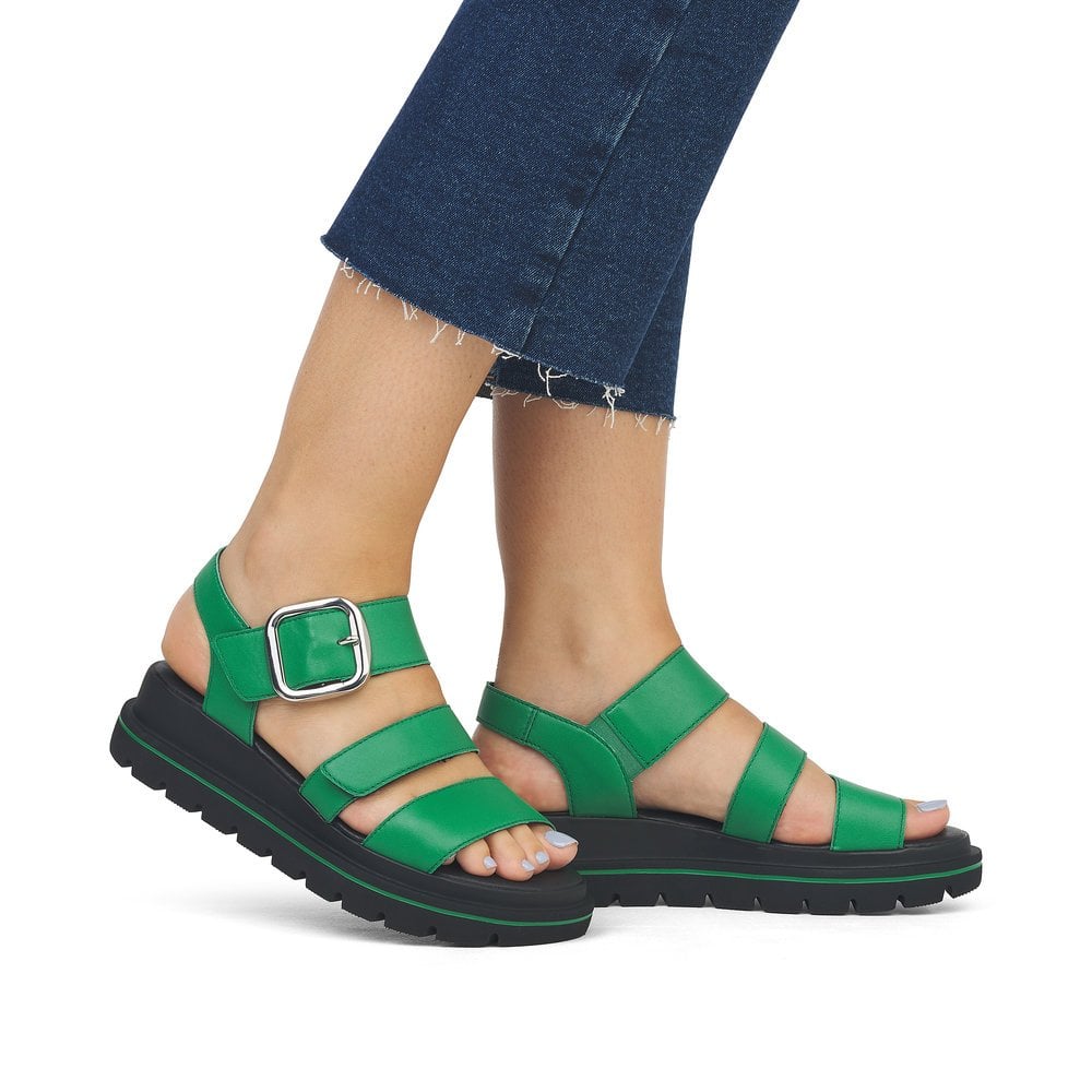 Rieker Evolution Green Sandal