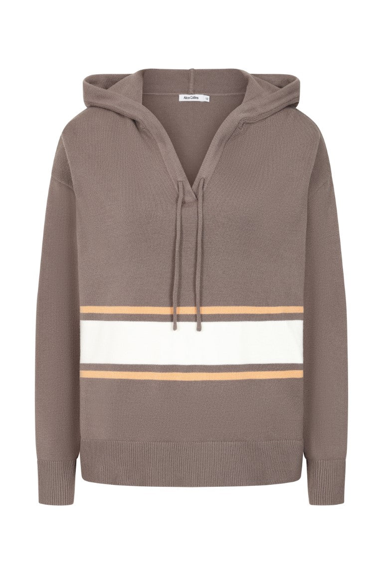Alice Collins Ulrika Hooded Zip Cardigan
