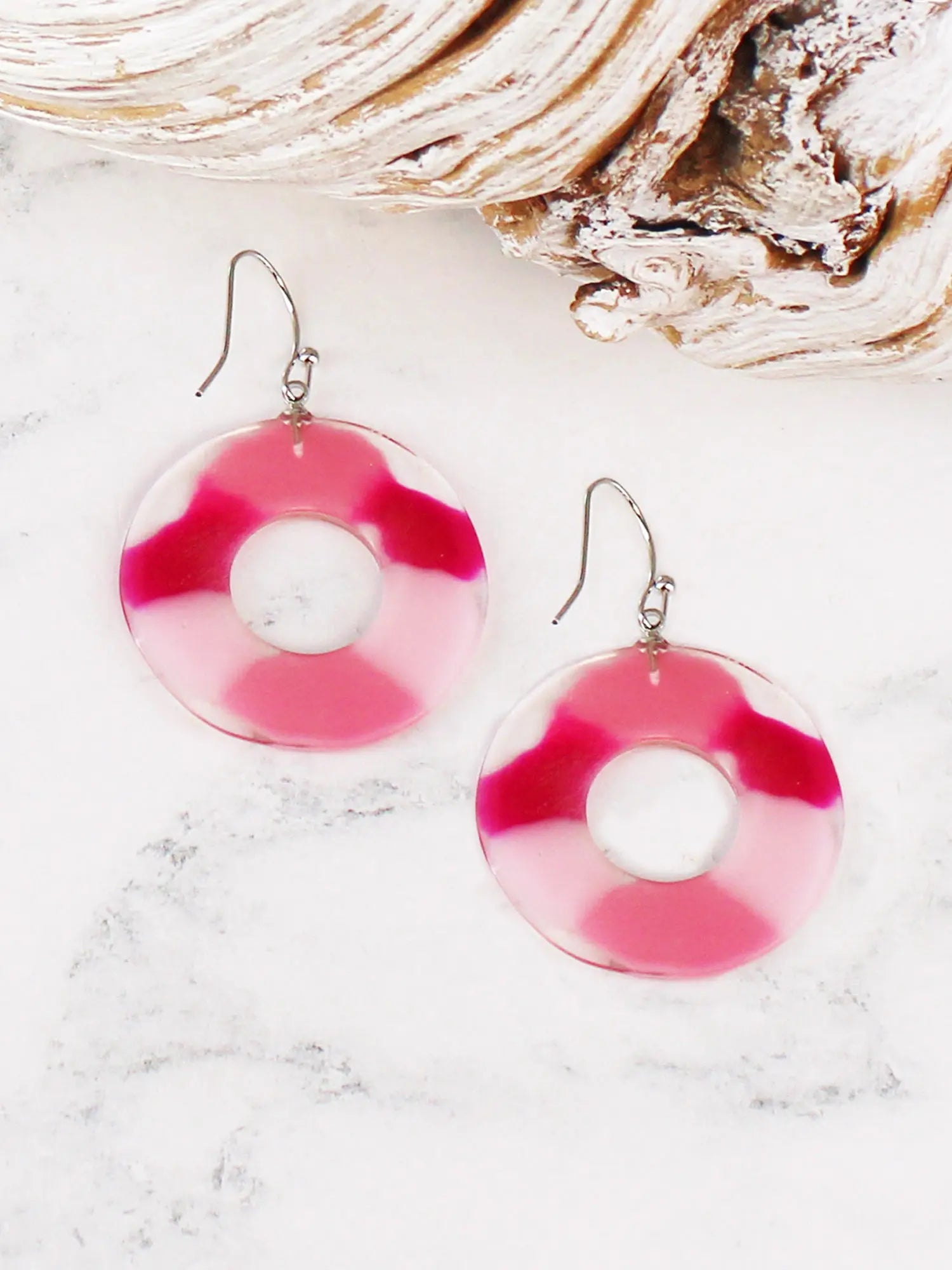 Marbled Resin Earrings UJ1509