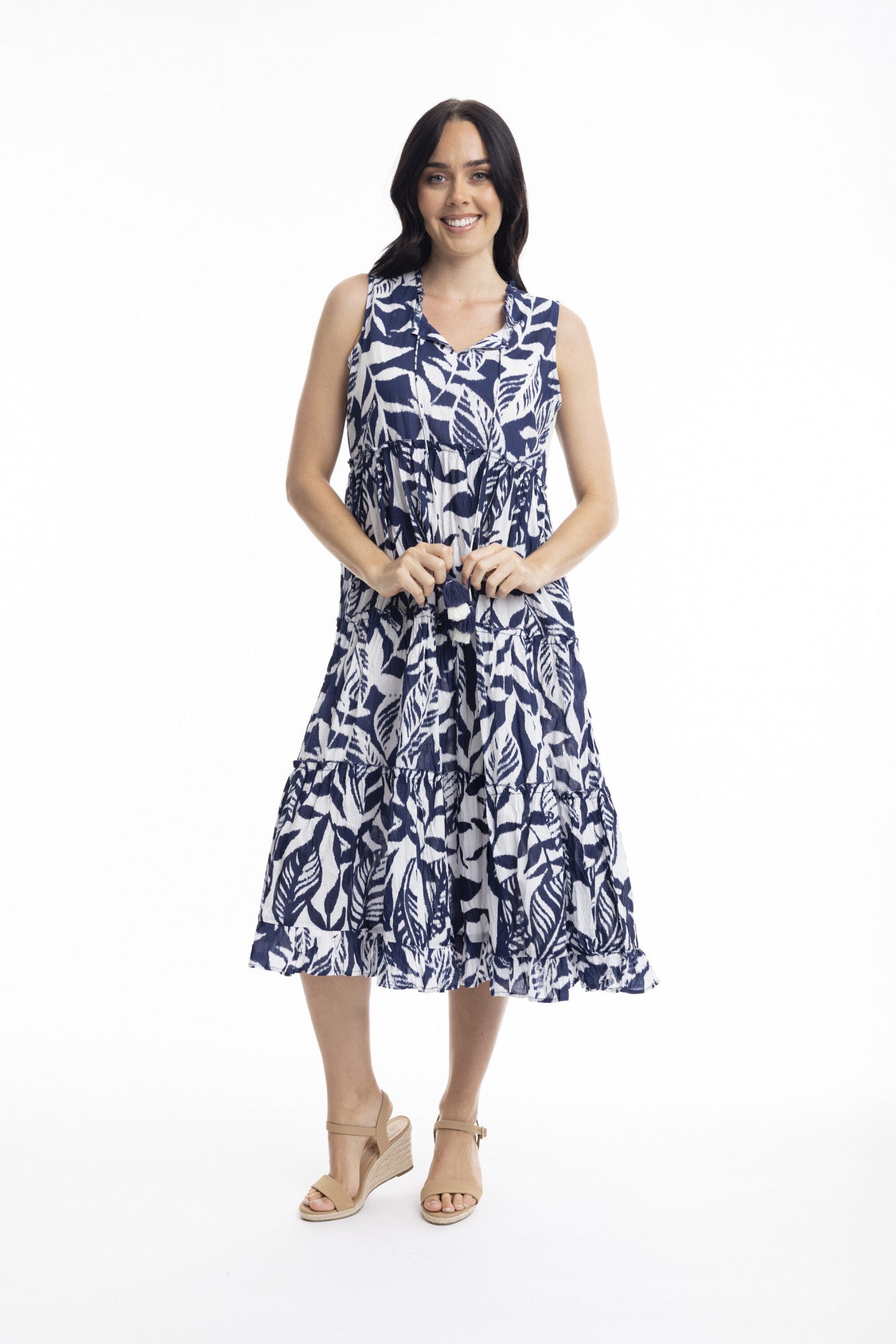 Orientique Hayman Boho Dress Navy