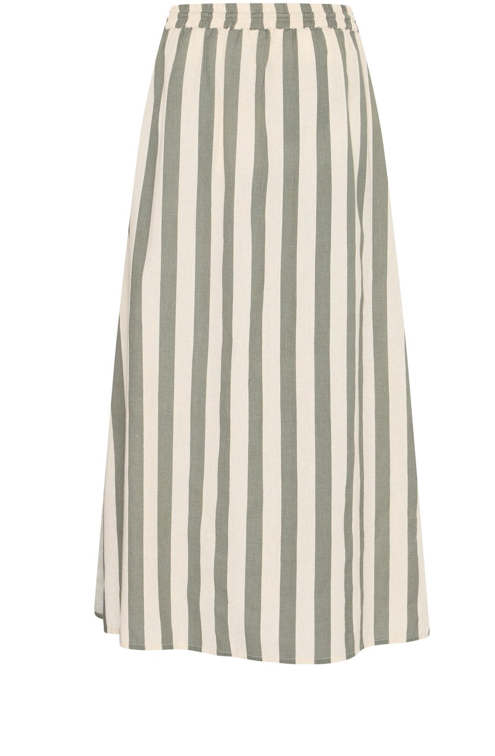 Fransa Green Stripe Skirt