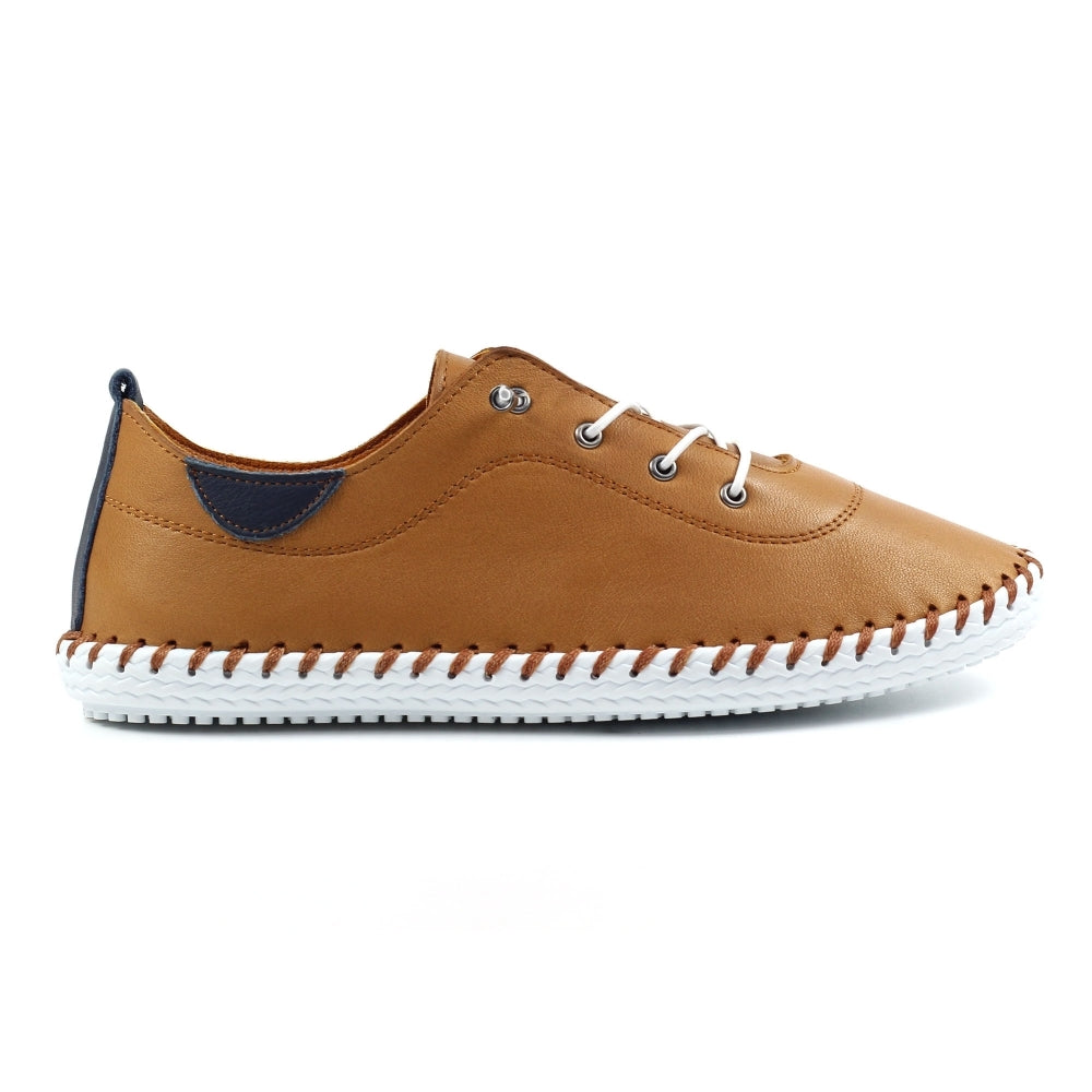 St Ives Tan Plimsoll
