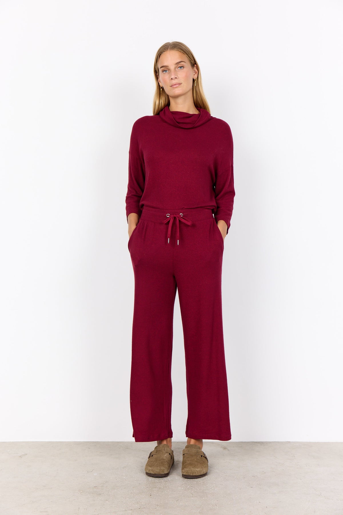 Soya Concept SC-BIARA 74 Jogger-Trousers-White finn