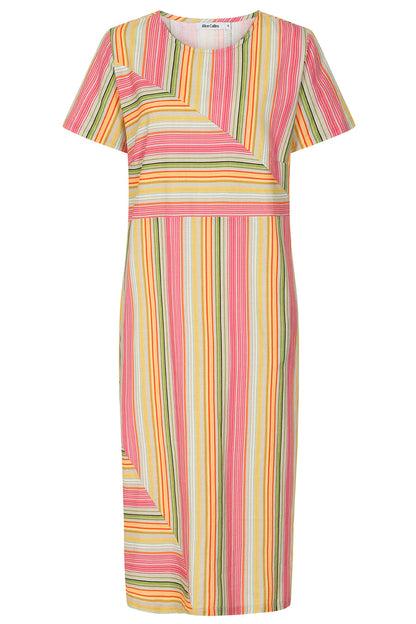 Alice Collins Alanis Dress Pink Stripe