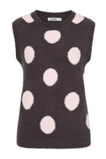 Alice Collins Steph Knitted Vest-Tank Top-White finn