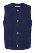 Alice Collins Millie Gilet-Coats & Jackets-White finn