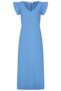 Alice Collins Mia Frill Sleeve Dress-Alice Collins-White finn