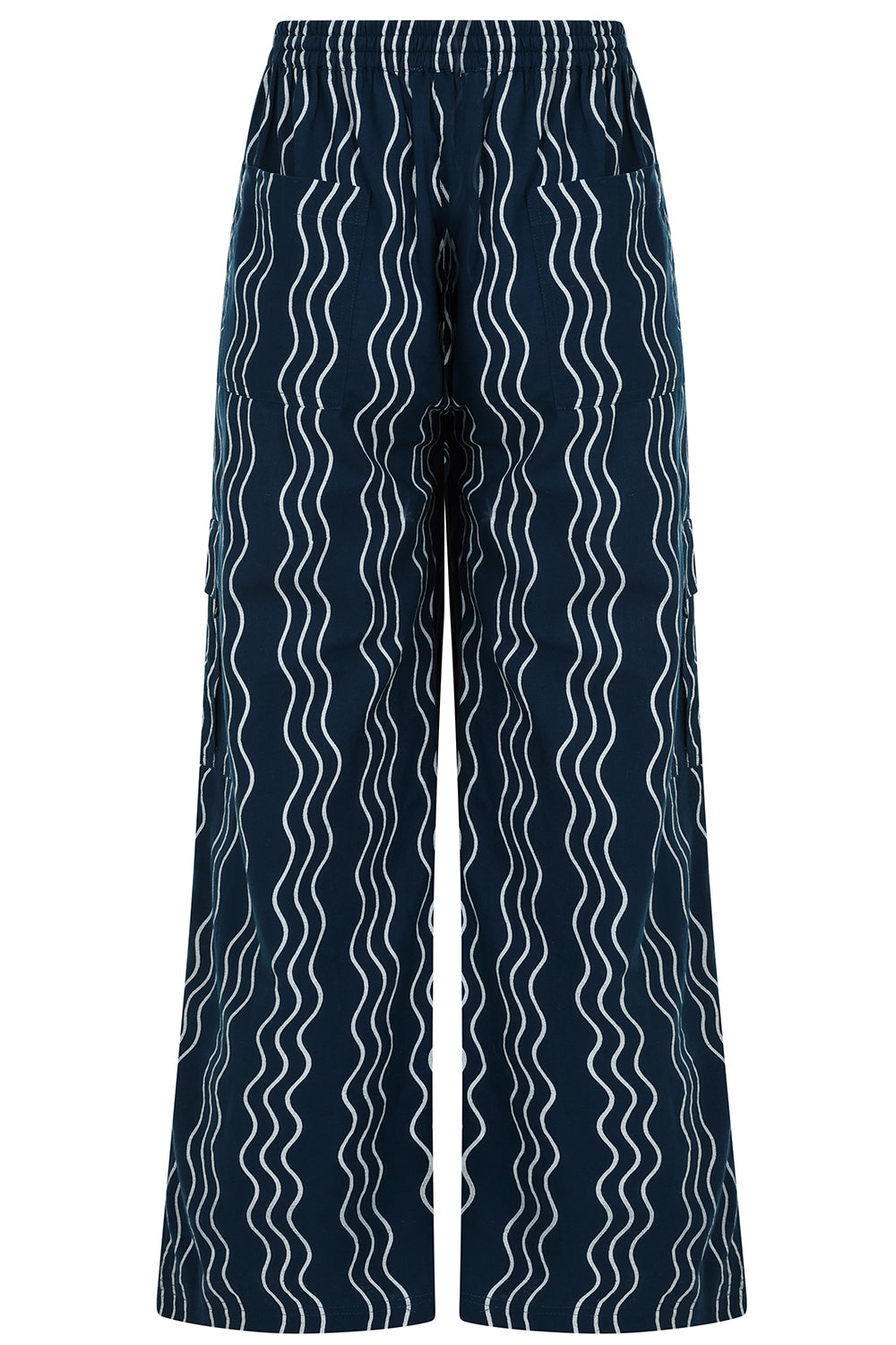 Alice Collins Beth Wavy Trousers-Alice Collins-White finn