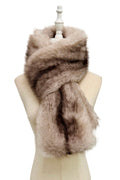 Luxe Two Tone Faux Fur Collar Scarf