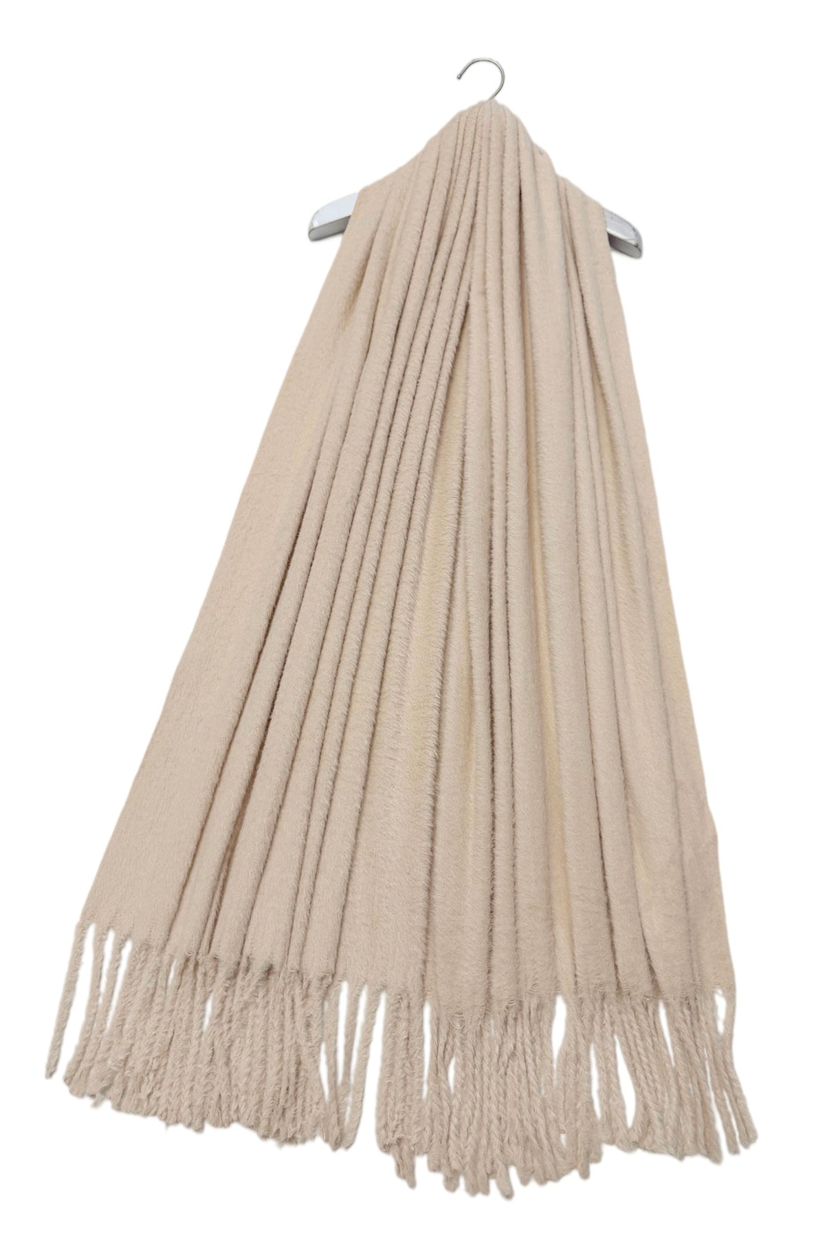 Super Soft Brushed Faux Mink Tassel Scarf Shawl 8787