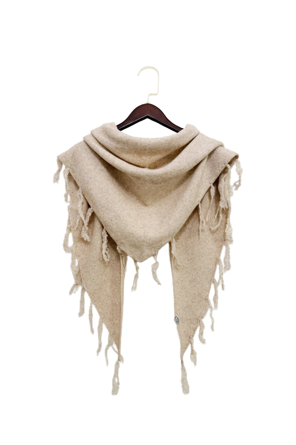 Boho Wool Blend Triangle Tassel Scarf Wrap 8623