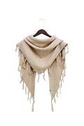 Boho Wool Blend Triangle Tassel Scarf Wrap 8623