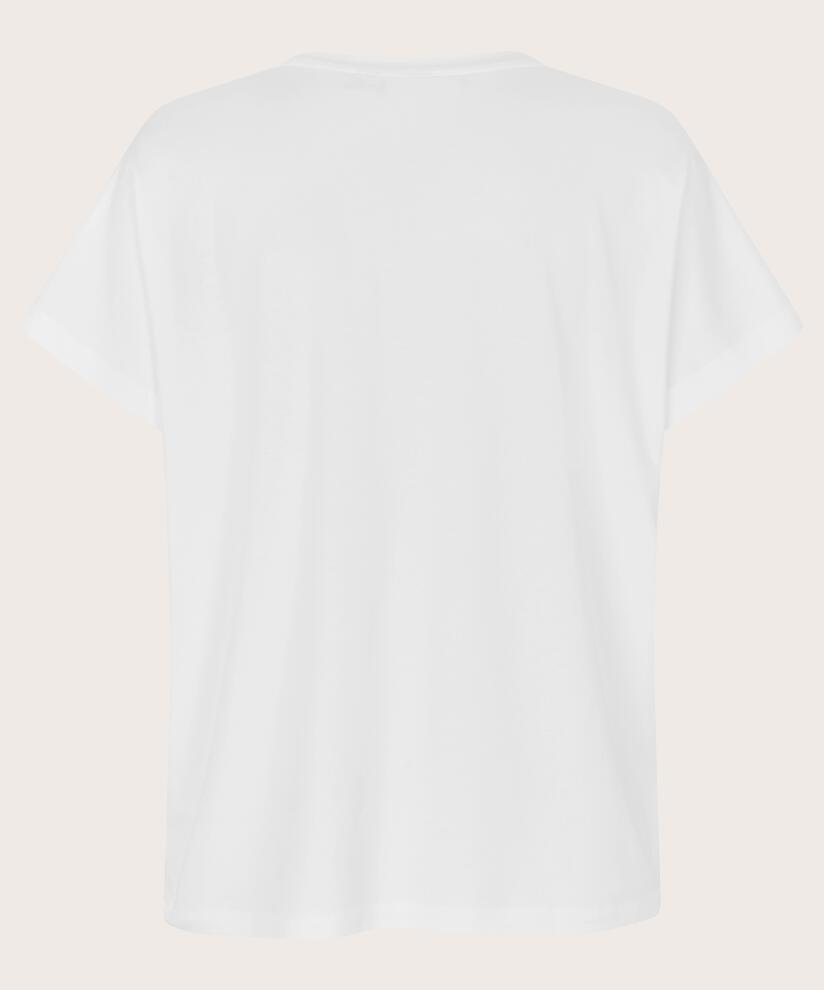 Masai Badu V-neck T-shirt-Masai-White finn