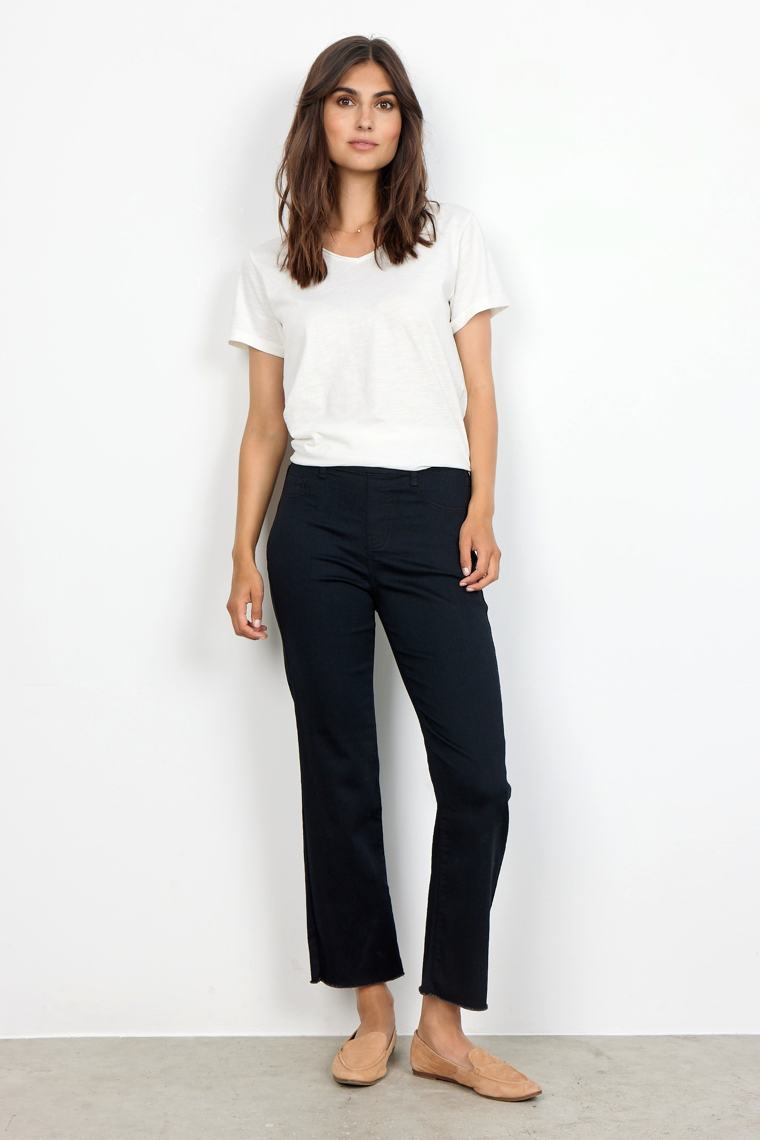 Soya Concept SC- Nadira 3 Trouser-Trouser-White finn