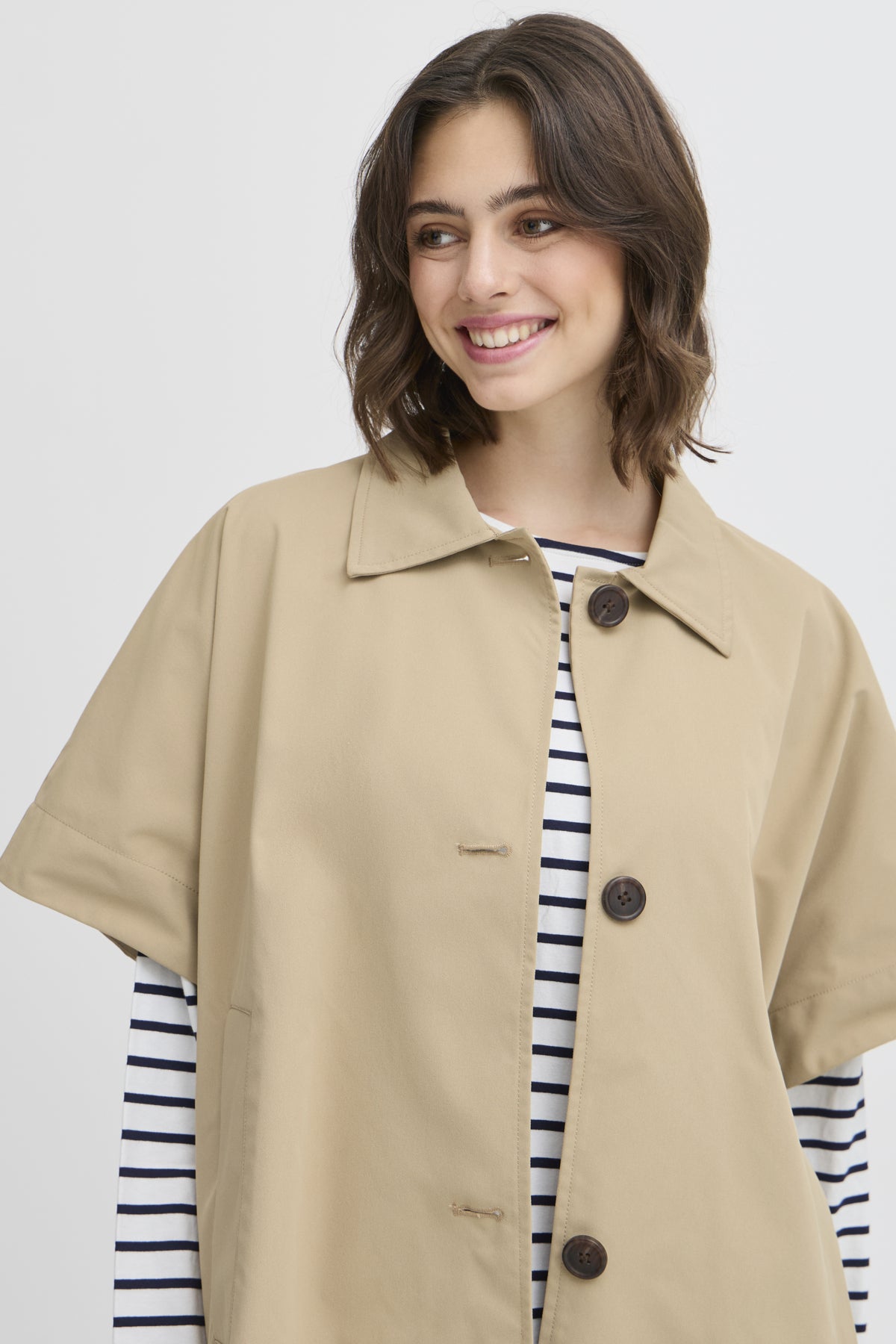 Fransa FRMOON Jacket-White finn