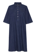 Fransa FRCHICAGO Denim Dress-Dress-White finn