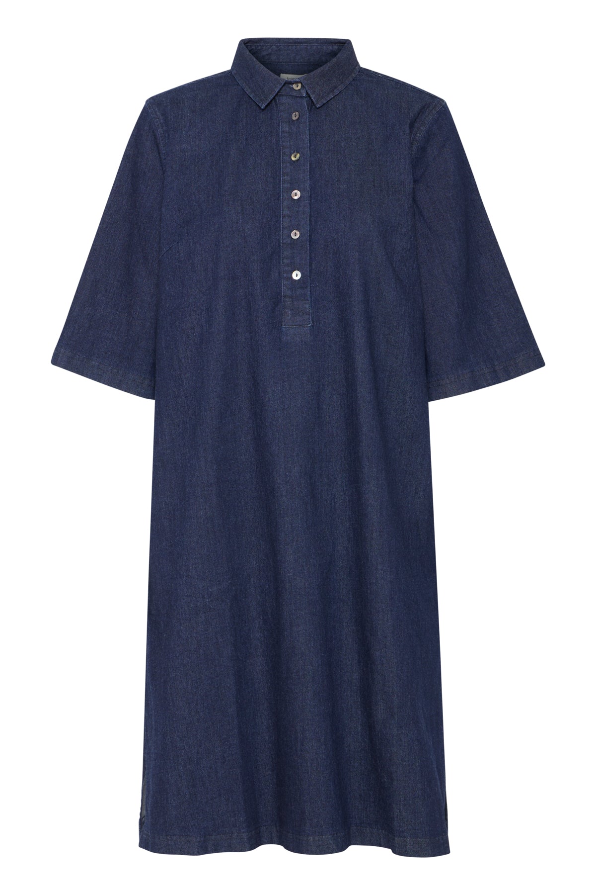 Fransa FRCHICAGO Denim Dress-Dress-White finn
