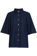 Fransa FRCHICAGO Denim Shirt-Tops-White finn