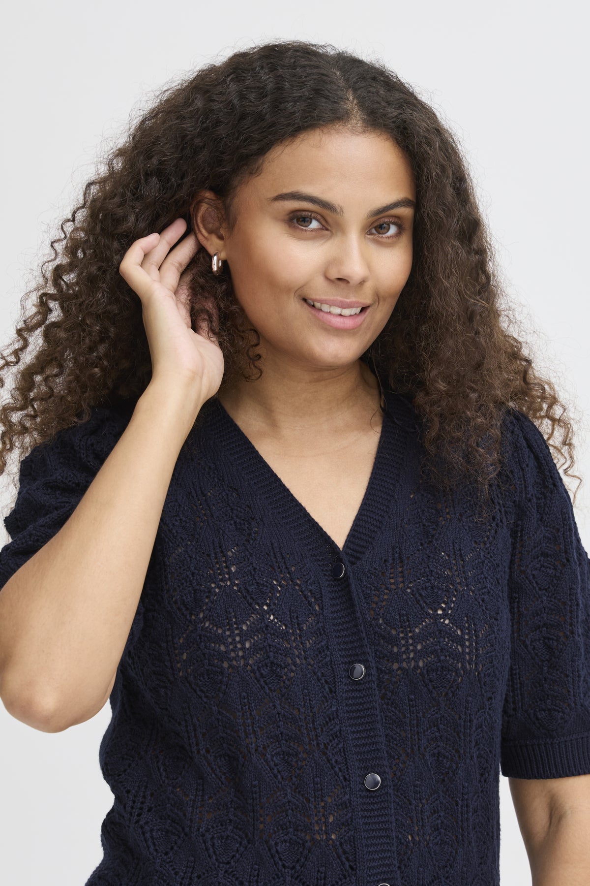 Fransa FRKATELEEN Cardigan-Cardigan-White finn