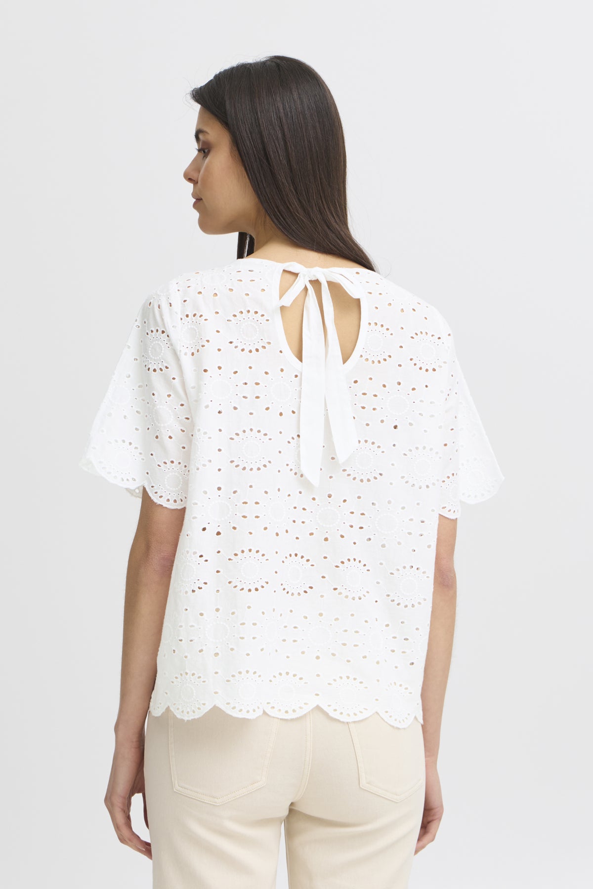 Fransa FRANGIE Blouse Top-Shirts & Tops-White finn