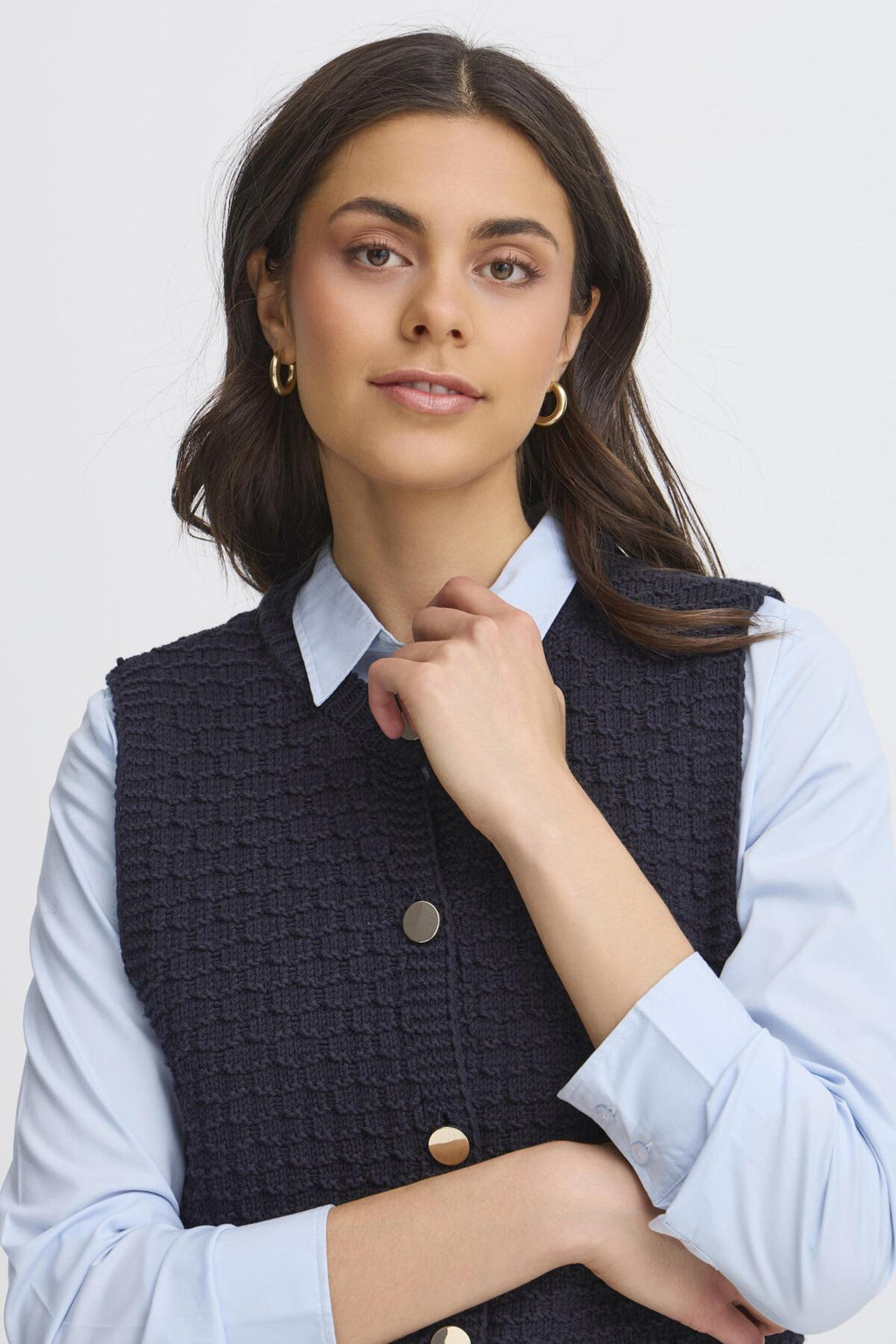 Fransa FRKENNA Waistcoat - Navy