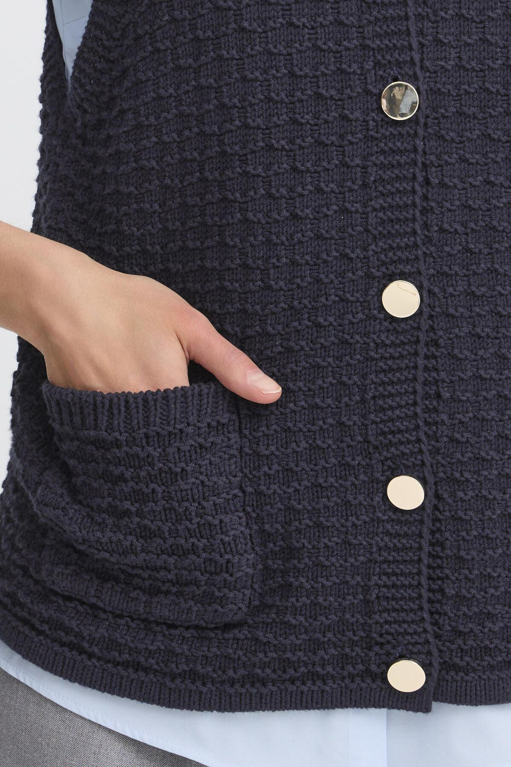 Fransa FRKENNA Waistcoat - Navy