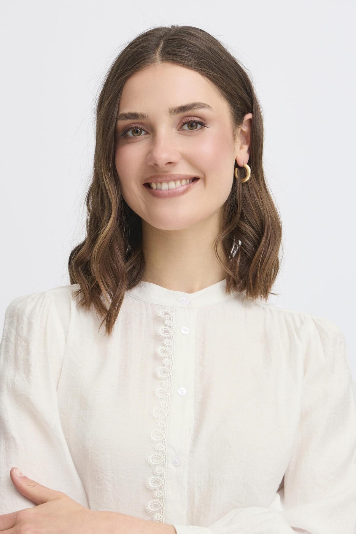 Fransa FRBLONDIE Shirt-Shirts & Tops-White finn
