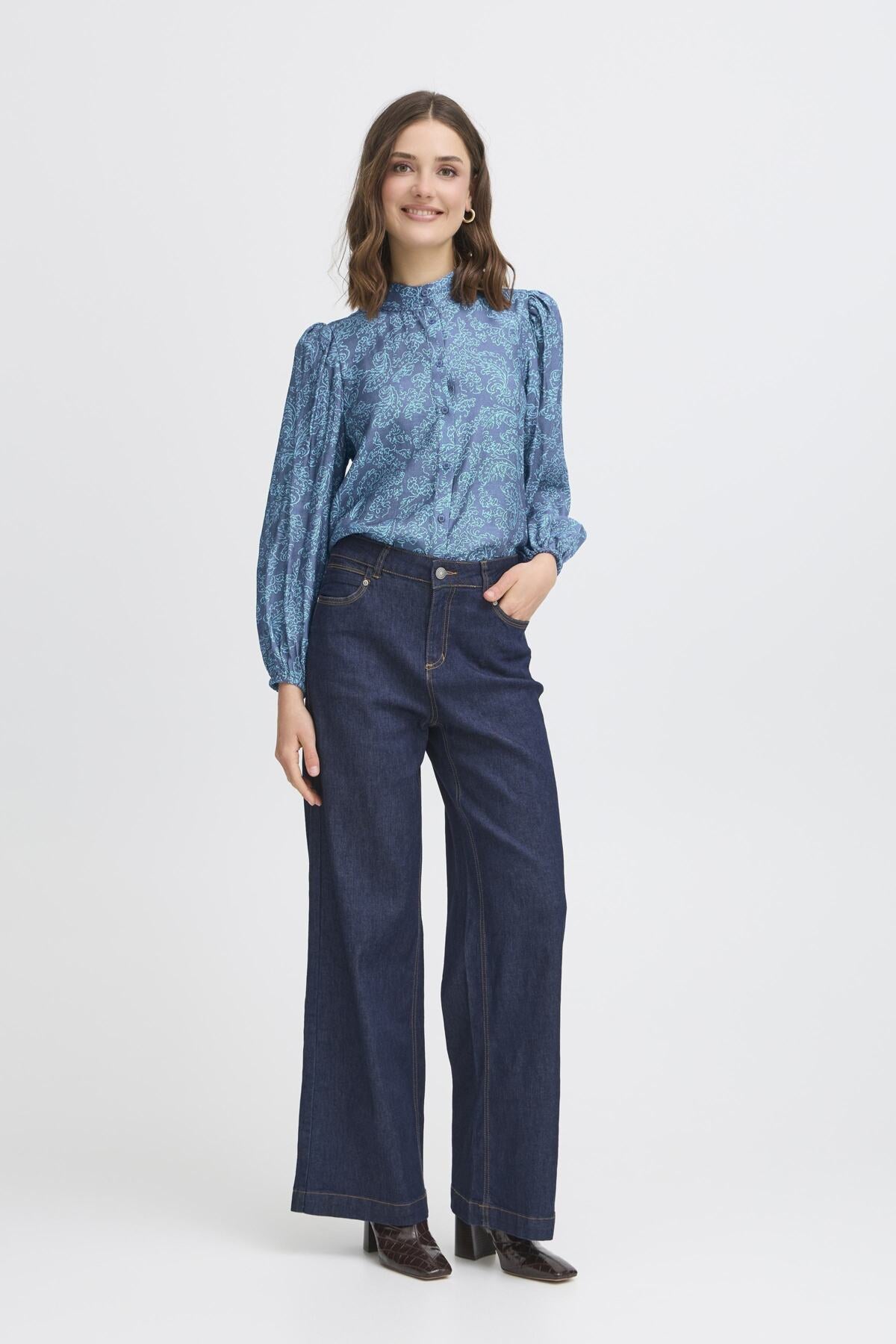 Fransa FRARIANA Shirt-Shirts & Tops-White finn
