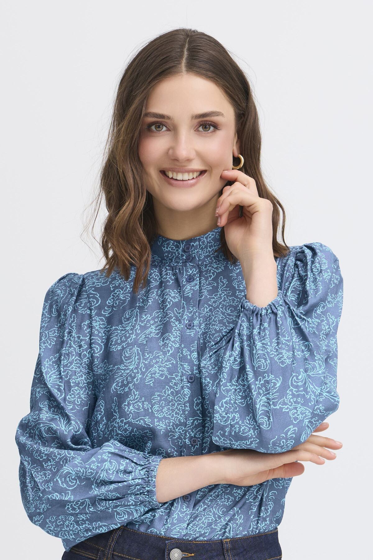 Fransa FRARIANA Shirt-Shirts & Tops-White finn