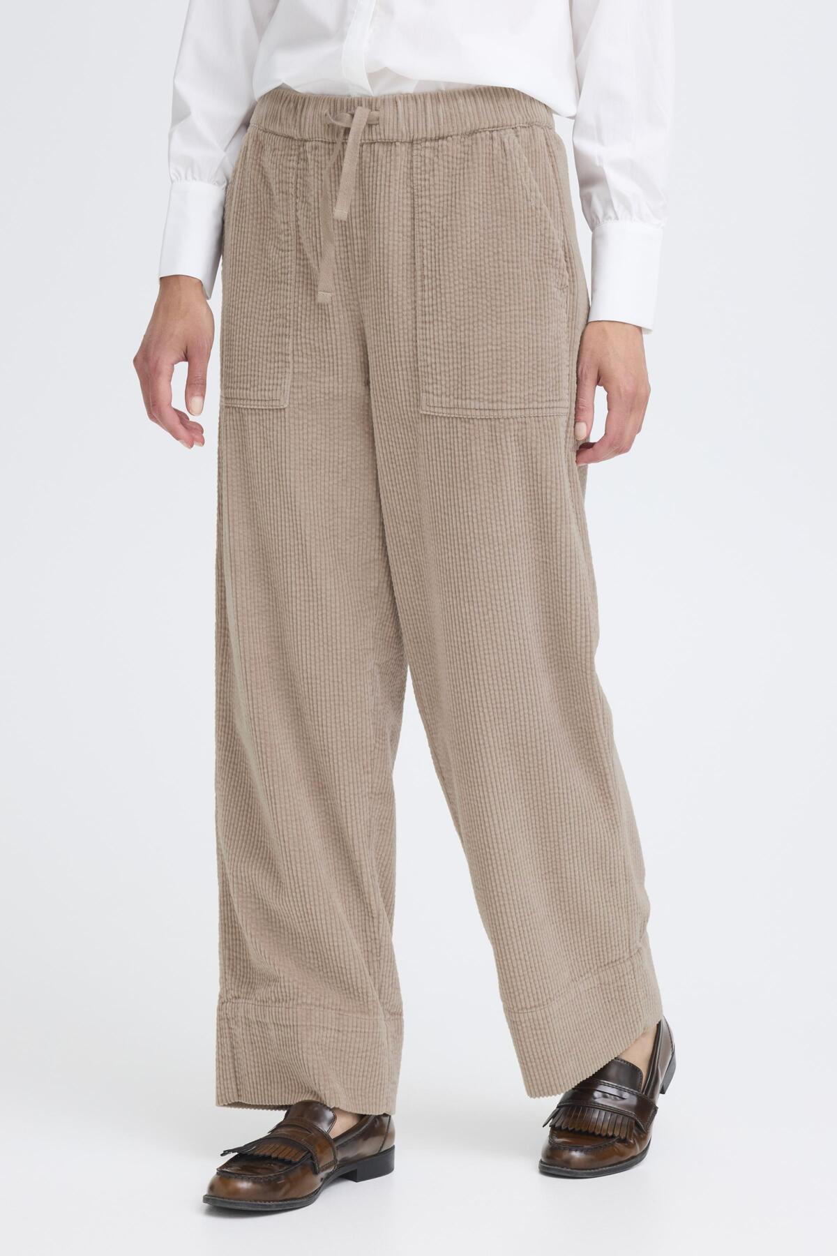 Fransa Frsalomi Pant 1-Trousers-White finn