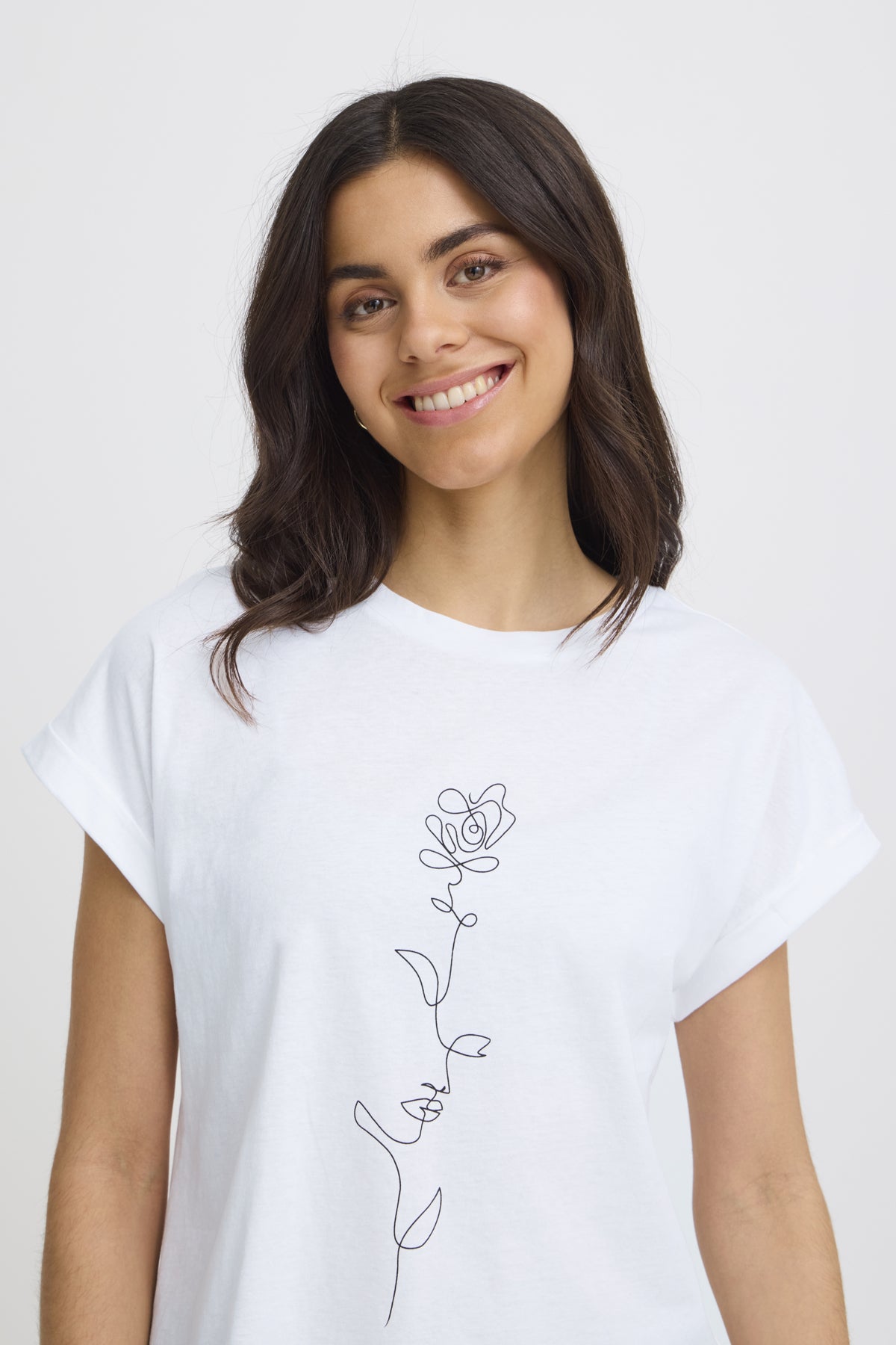 Fransa Frgali T-shirt-Fransa-White finn