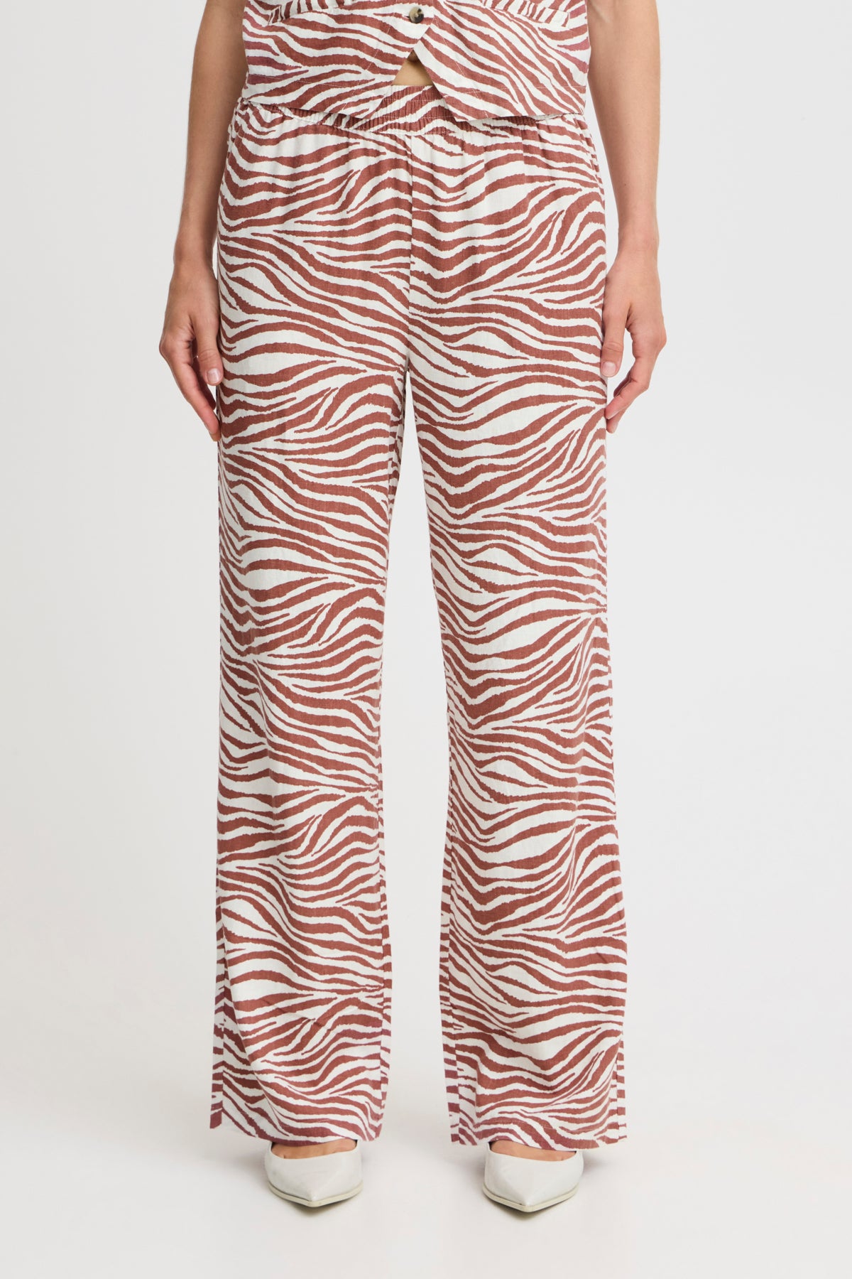 B.young BYFALAKKA Trouser-Trousers-White finn