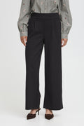 B.young BYRIZETTA Wide Trousers-Trouser-White finn