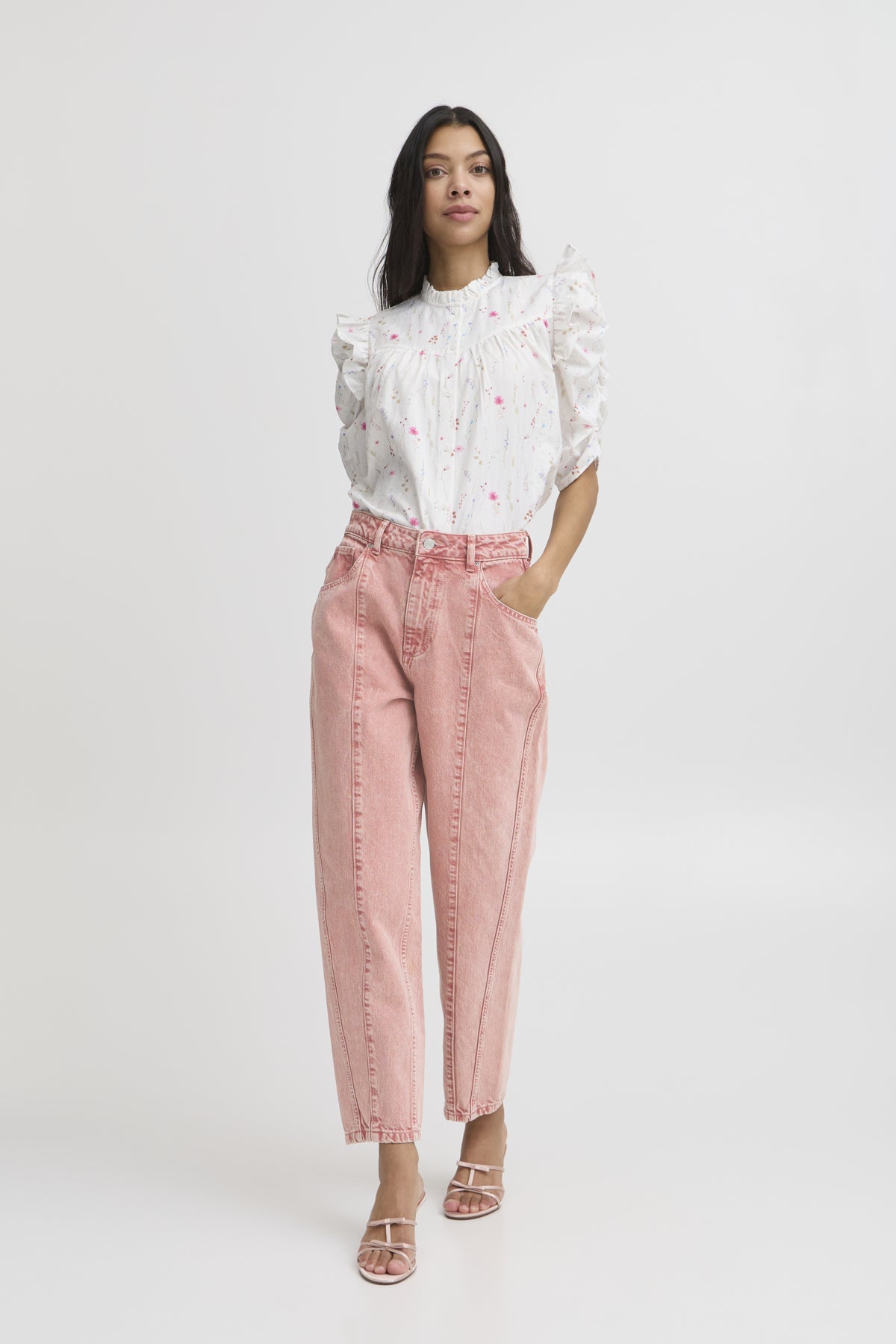 B.young BYKAJAO Jeans-Trouser-White finn