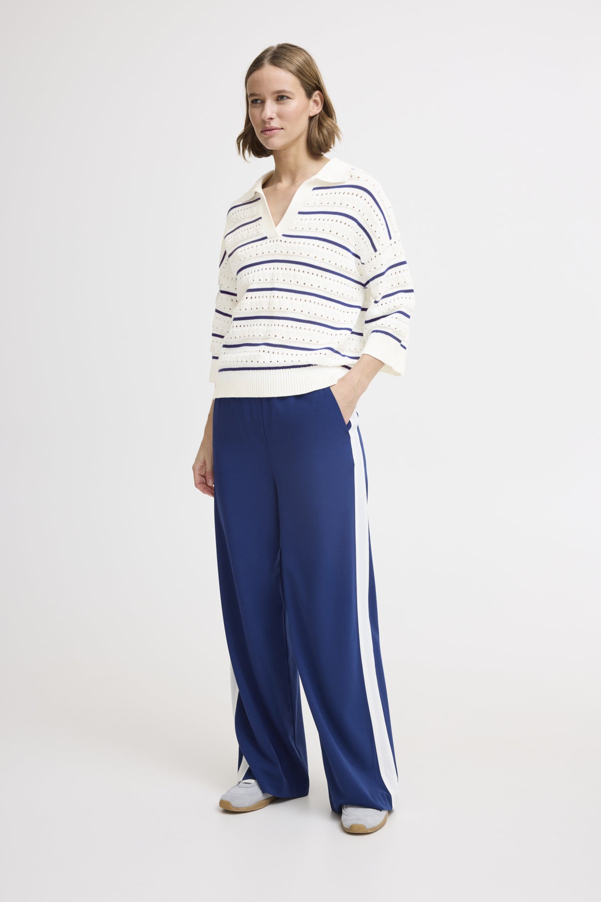 B .young BYMADELENA Jumper-White finn