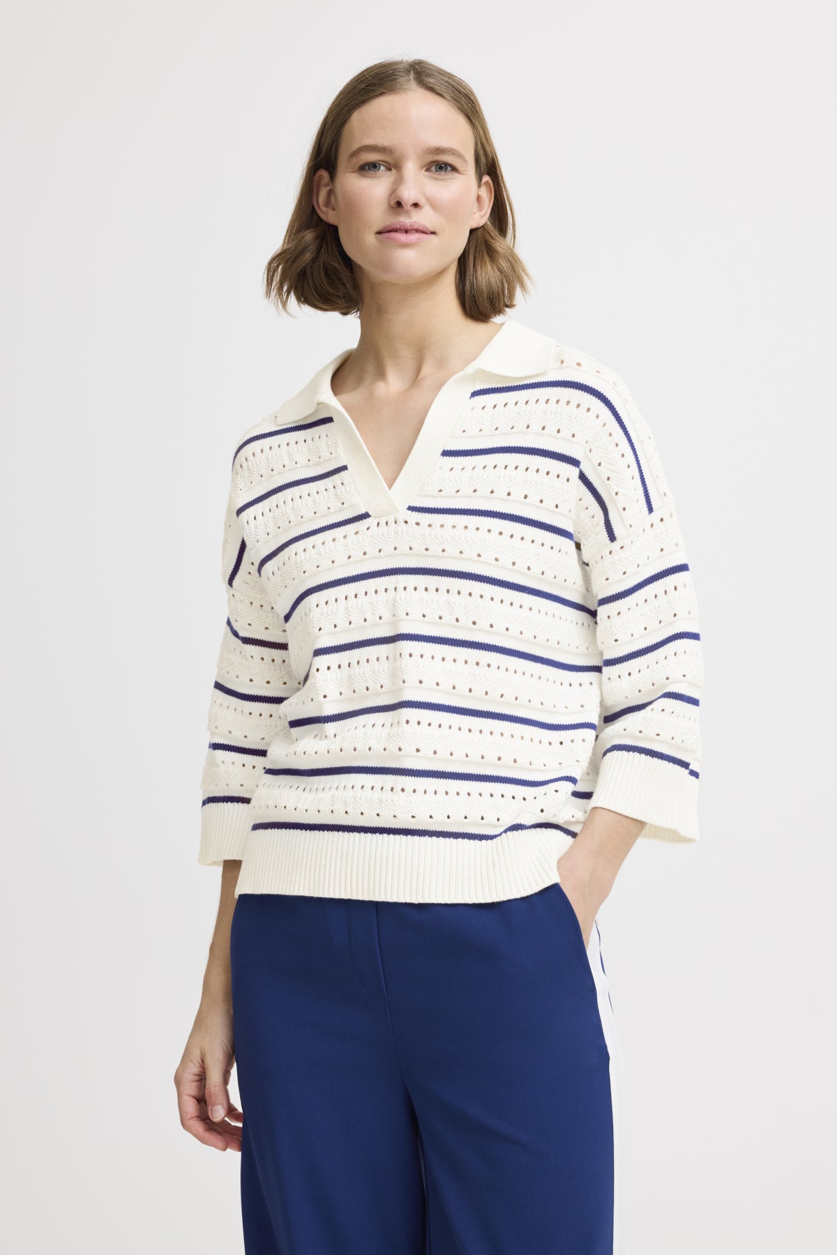 B .young BYMADELENA Jumper-White finn