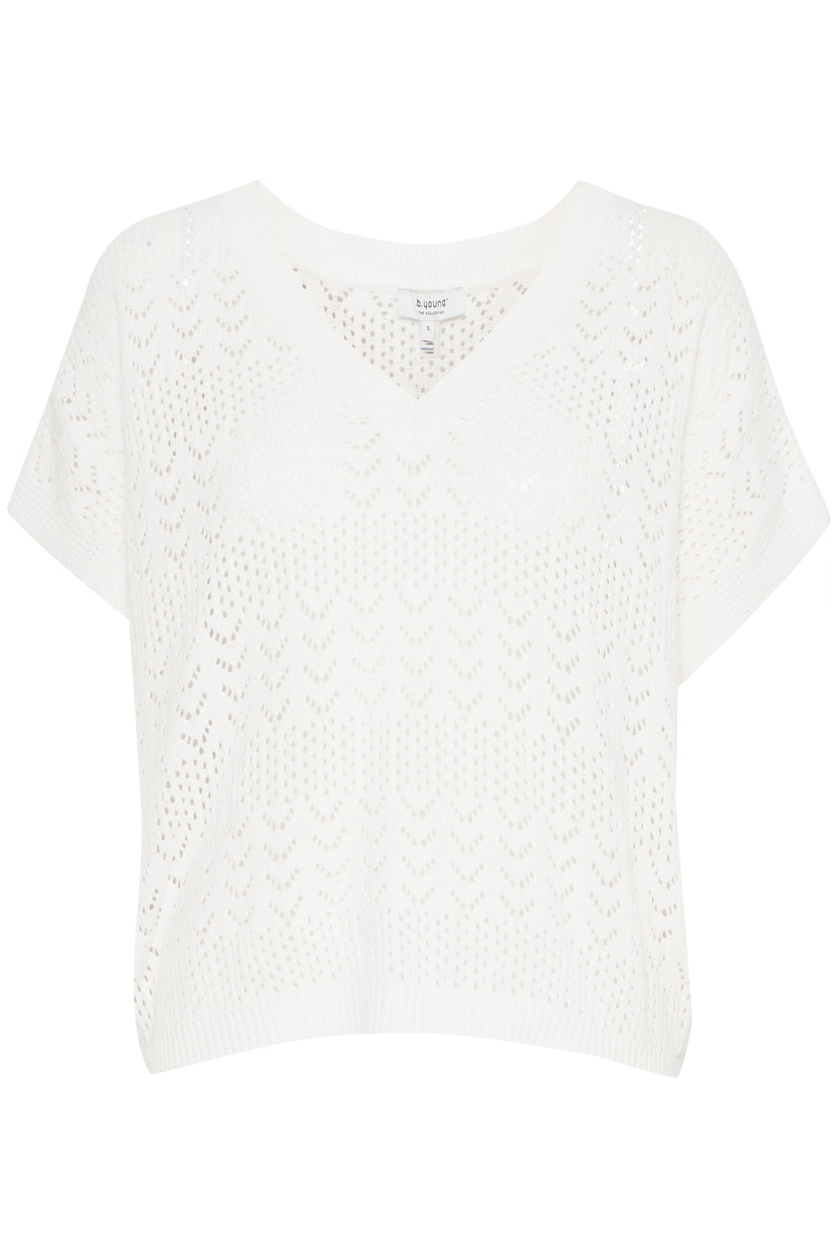 B.young BYMALIE Jumper-Knitwear-White finn
