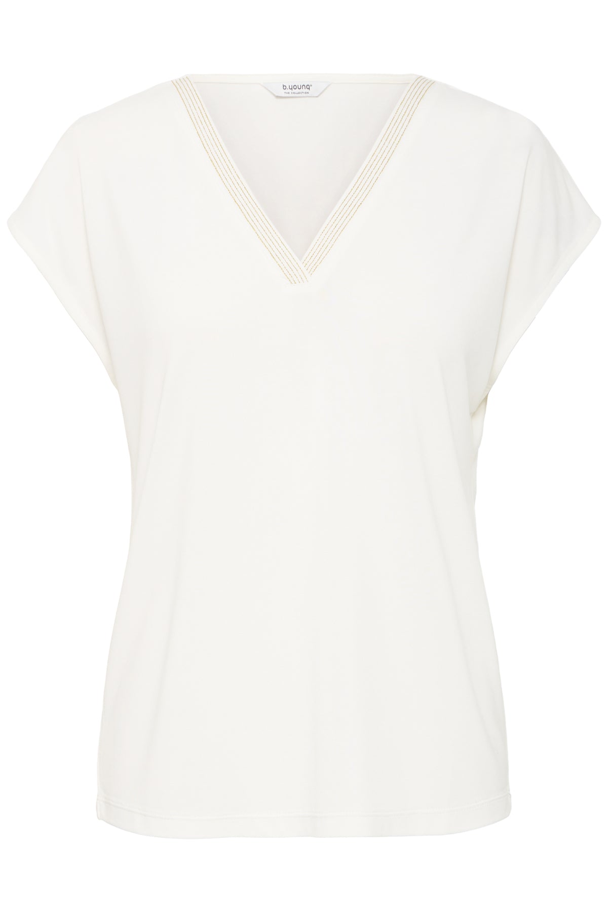 B.young BYPERL Tshirt-White finn