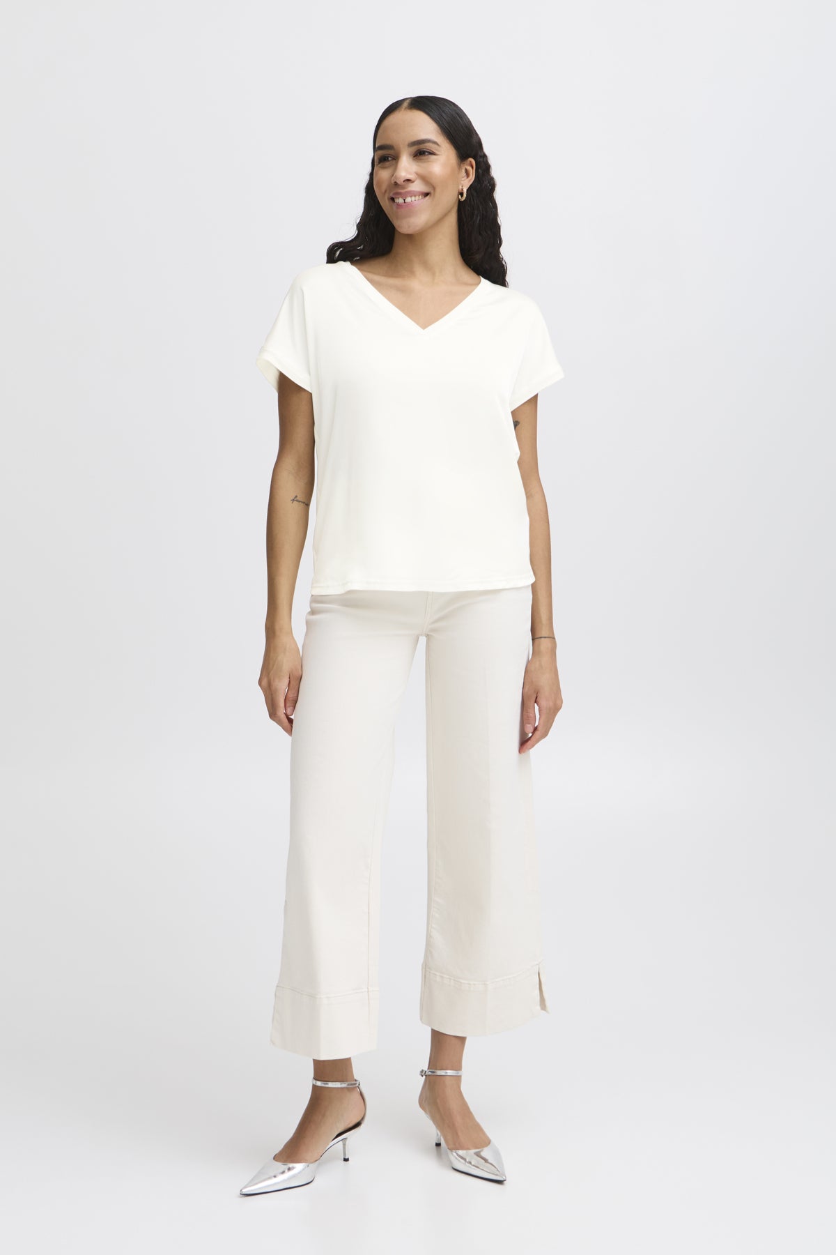 B.young BYSELITA Tshirt-Tops-White finn