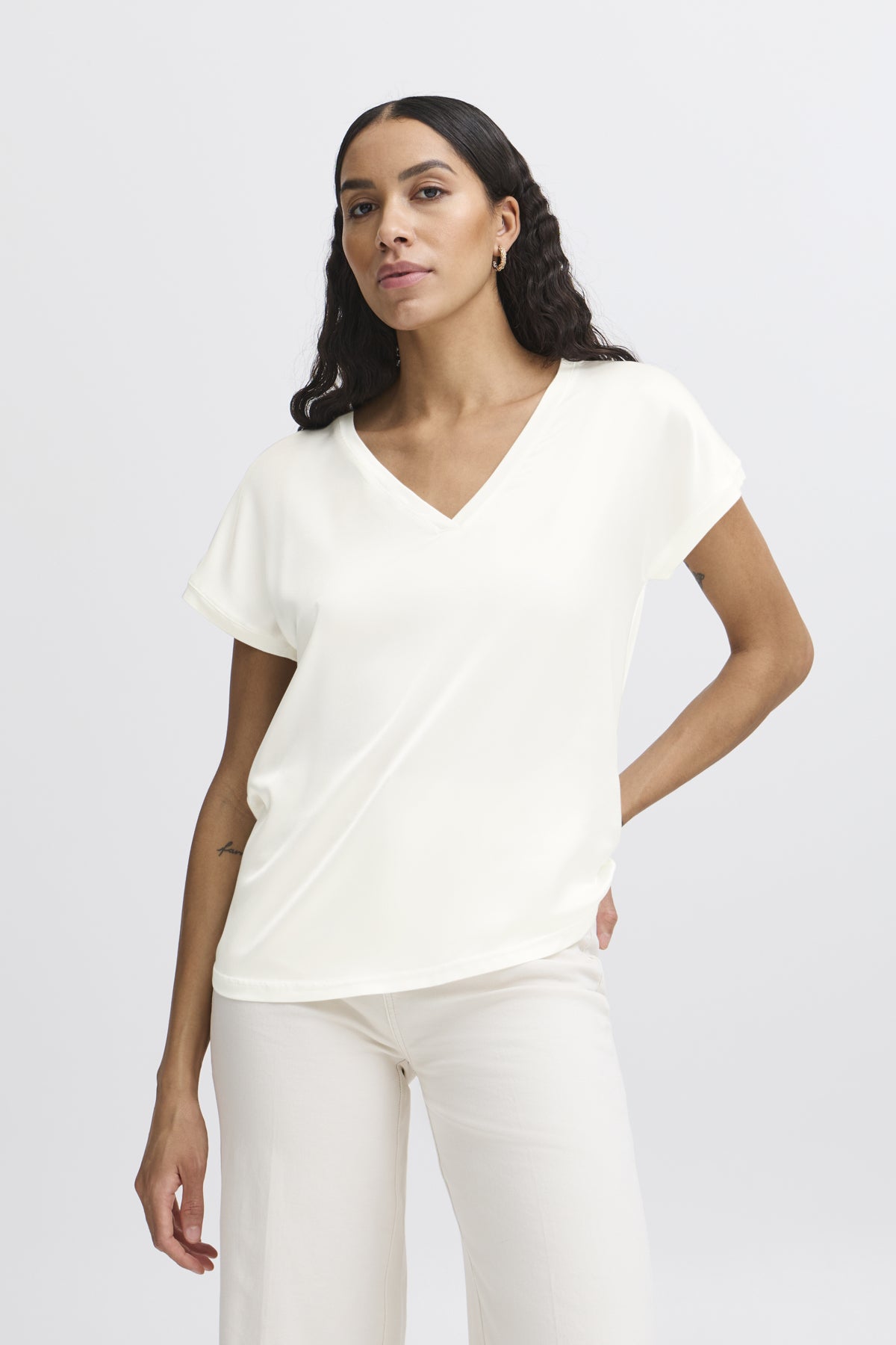 B.young BYSELITA Tshirt-Tops-White finn