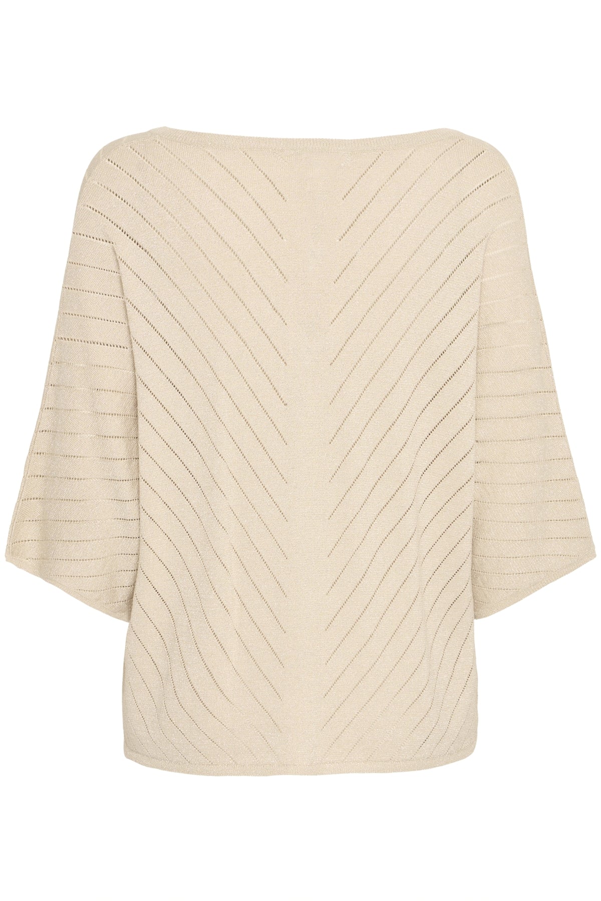 B young Bymobbe V-neck Jumper-Knitwear-White finn