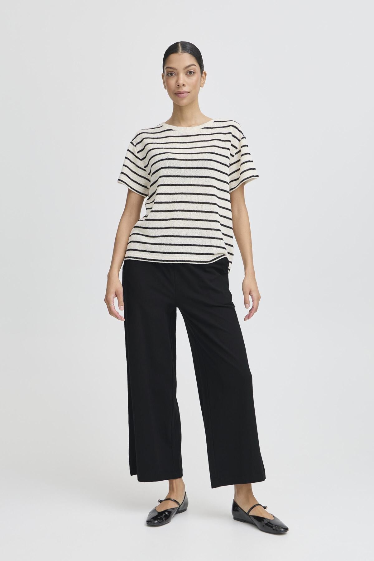 B young BYPANDINNA Trousers-Trouser-White finn