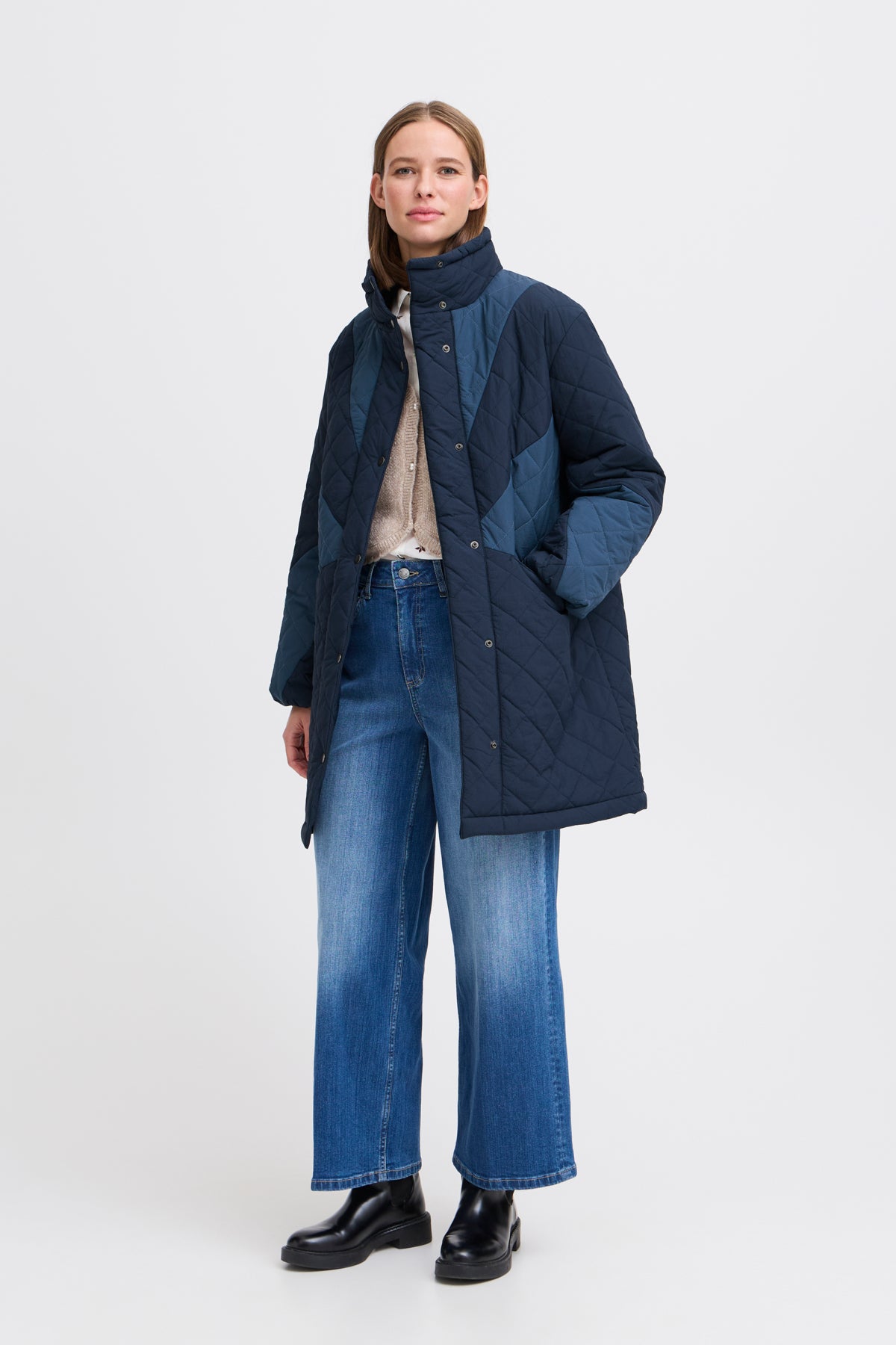 B.young BYBOCCI Mix Coat-Coats & Jackets-White finn