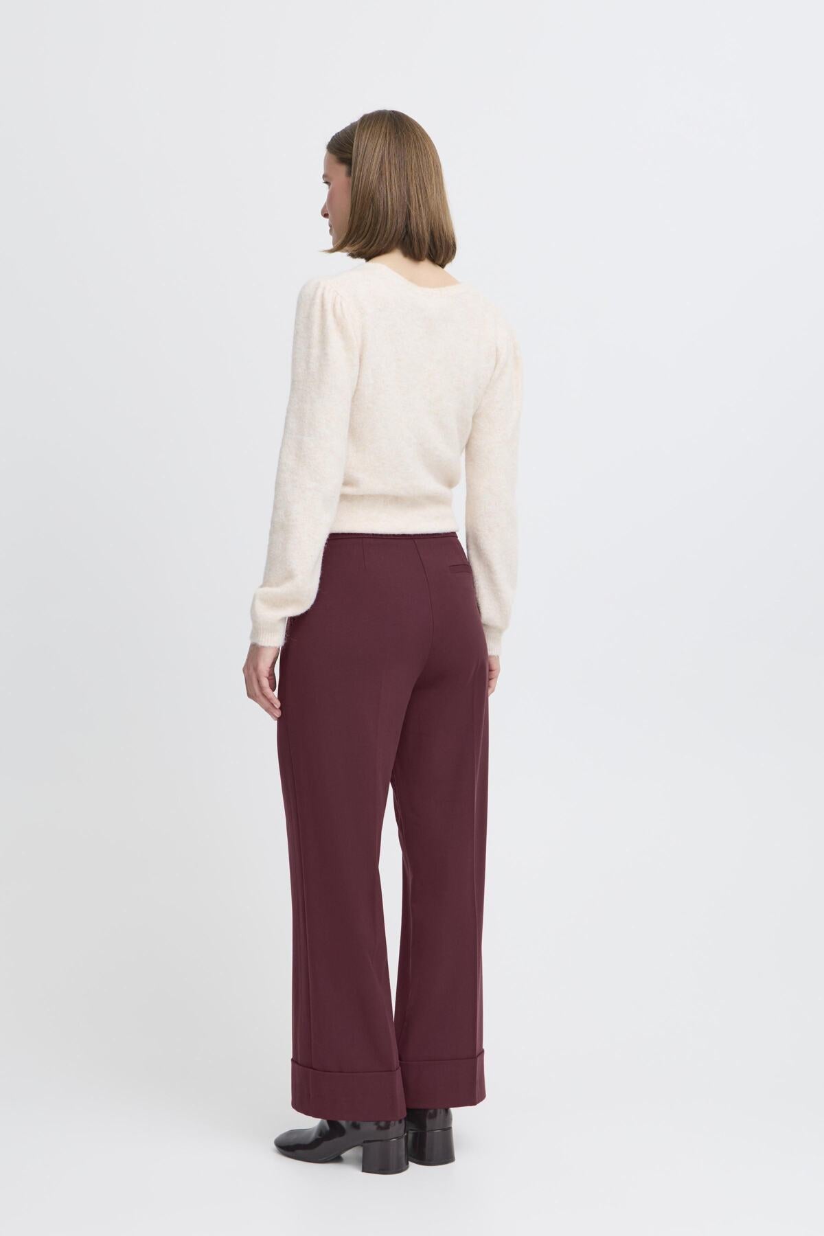 B.young BYELLAN Trousers-Trouser-White finn