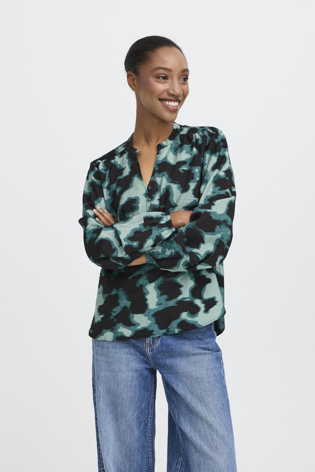 B.young BYIBINE Shirt- Blurry Green